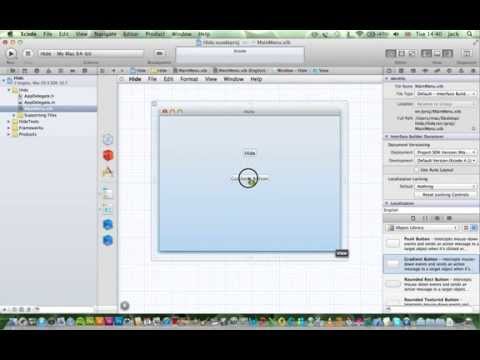 How to make a simple app using Xcode 4.2.1 on mac