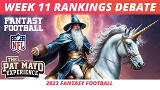 2023 Week 11 Rankings, Starts, Sits | 2023 Week 11 Injuries | 2023 Fantasy Football Rankings