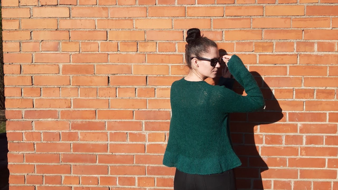 Джемпер с баской. Как я вязала