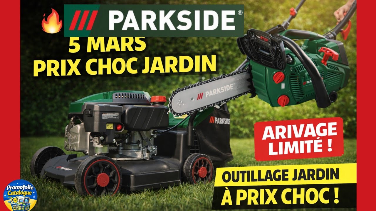  Arrivage Lidl Parkside du 5 mars arrive avec du lourd pour le jardin 🌿🔥#lidl #parkside