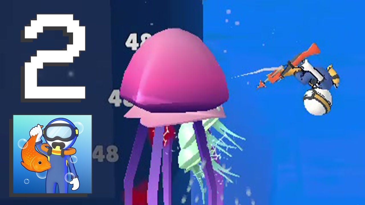 Diver Hero - BOSS OCTOPUS, JELL, ANGLER FISH [PART 2] - YouTube