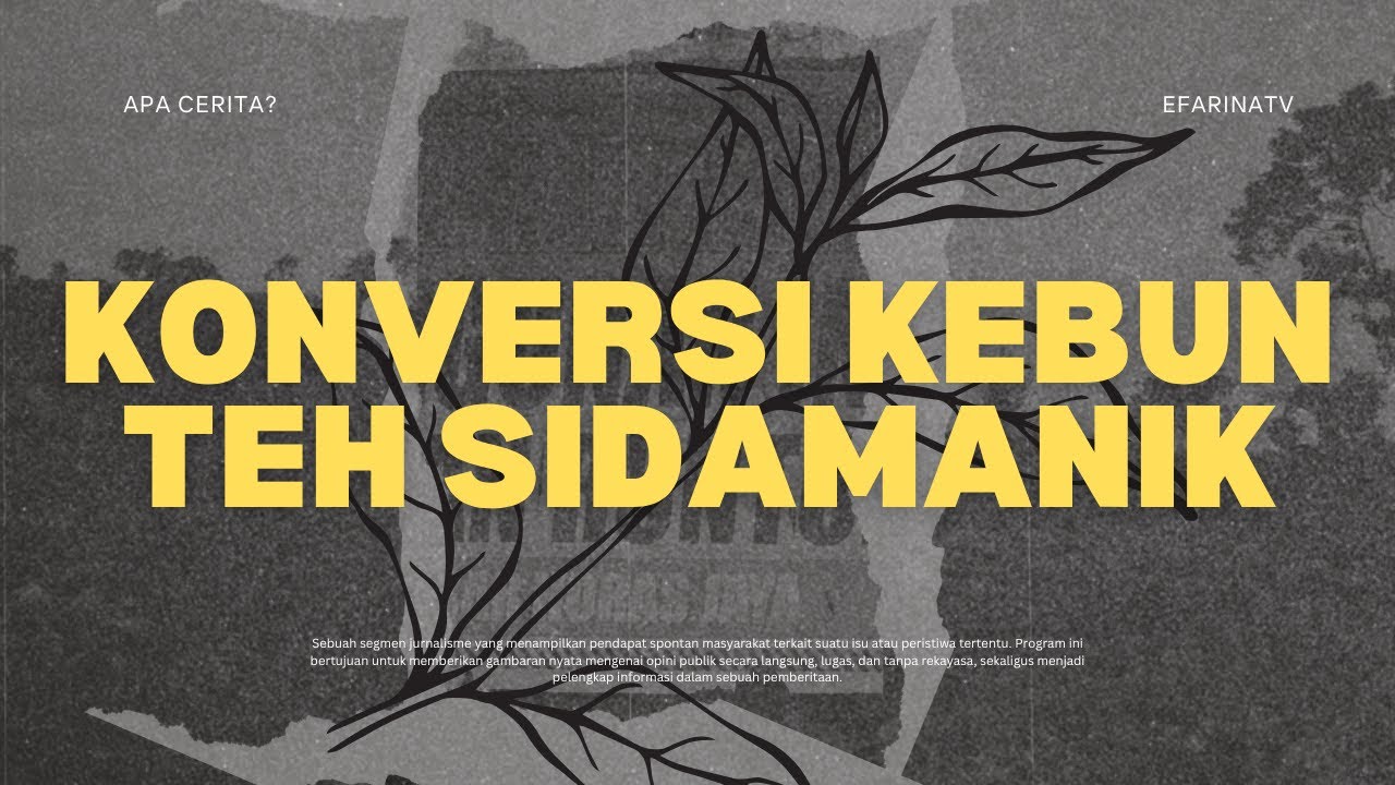 Rencana Konversi Kebun Teh Sidamanik Jadi Sorotan Masyarakat - APA CERITA?
