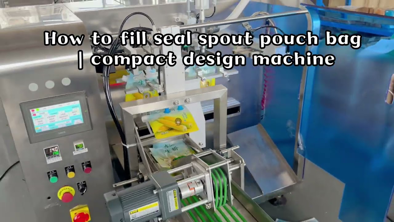 How to fill seal spout pouch bag | compact design machine