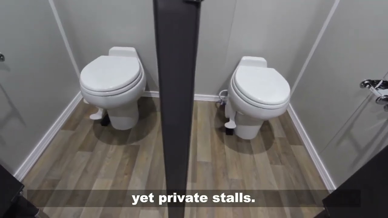 ADA Restroom Trailer + 4 Station | Oahu Series - Public Floor Plan