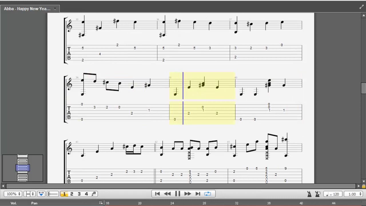 Abba - Happy New Year | Guitar Tab | - YouTube