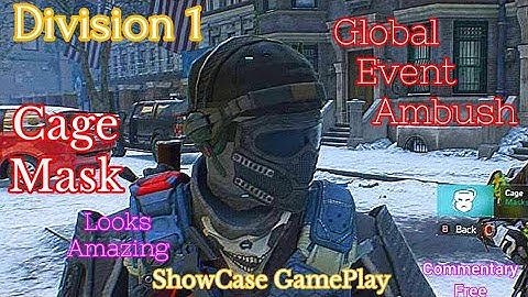 The Division 1 - Global Event Ambush Cage Mask, Looks Amazing! Works In 2025!