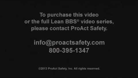 Management Overview: A Lean Behavior-Based Safety Video Demo