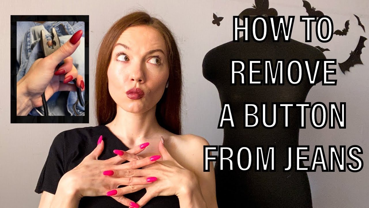 How to remove a button from jeans YouTube