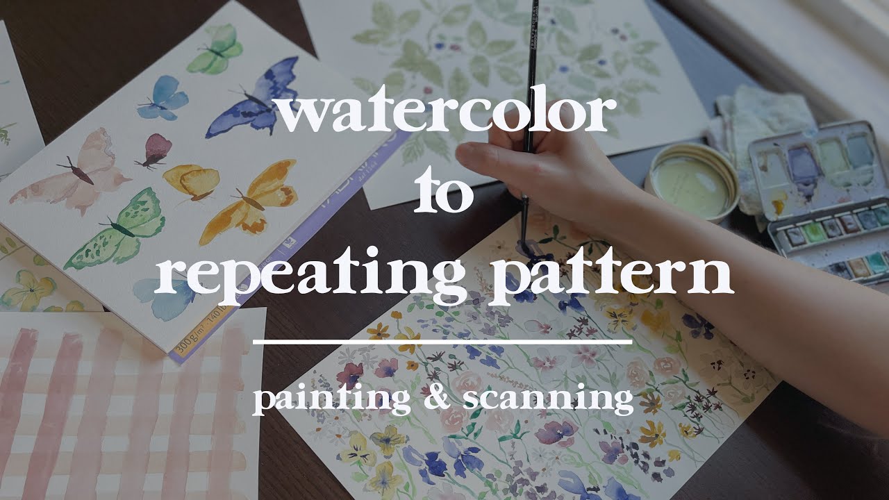 Painting & Scanning Your Artwork ✿ Make seamless patterns in Photoshop! |