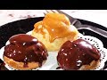 Receta de Profiteroles rellenos con crema de café con whisky paso a paso