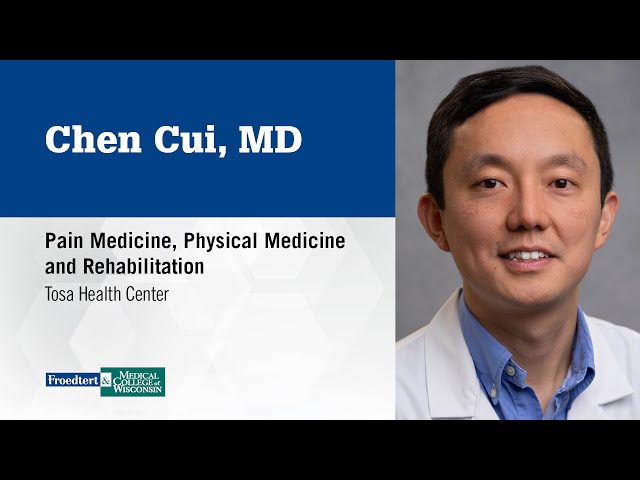 Watch Chen Cui, pain medicine, physical medicine and rehabilitation specialist on YouTube.