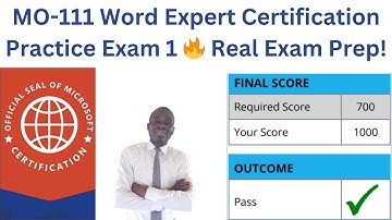 MO-111 Word Expert Practice Exam 1 🔥 Real Exam Prep!
