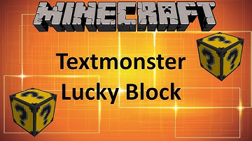 TEXTMONSTER LUCKY BLOCK - MINECRAFT 1.8.9 (MOD SHOWCASE)