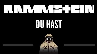 Rammstein • Du Hast (CC) 🎤 [Karaoke] [Instrumental Lyrics]