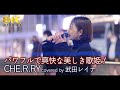 【 8K 】パワフルで爽快な美しき歌姫! CHE.R.RY / Yui(cover)" 武田レイナ " 新宿路上ライブ 8K映像