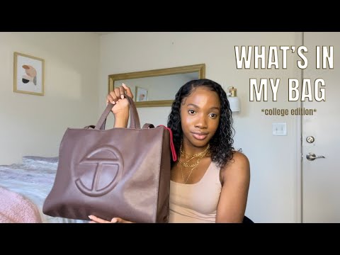 What’s In My *School* Bag | Medium Telfar - YouTube