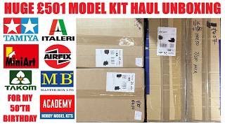 HUGE £501 MODEL KIT HAUL UNBOXING. 1/35 & 1/72 TAMIYA, ITALERI, AIRFIX, MINIART, TAKOM, MASTER BOX.