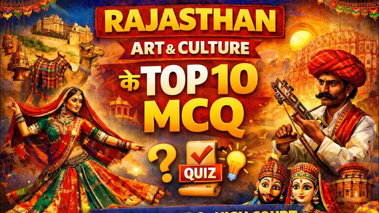 “Rajasthan Art & Culture | Top 10 MCQ | CET REET VDO High Court”