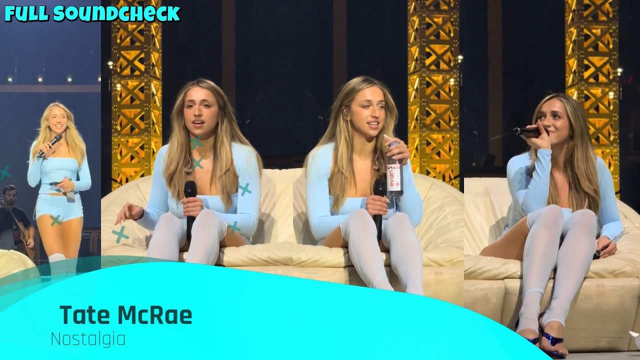 Tate McRae singing “Nostalgia” during soundcheck in Phoenix 2025 #liveperformance