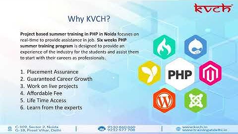 Join PHP Summer Training in Noida KVCH