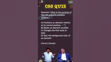 CSS position relative #css#cssinterview #cssquiz #programmingwithrakesh