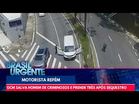 Van driver taken hostage by criminal gang