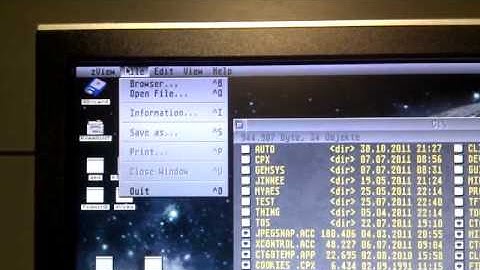 Firebee showing photos from a USB stick