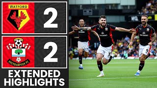 Extended Highlights Watford 2-2 Southampton Championship