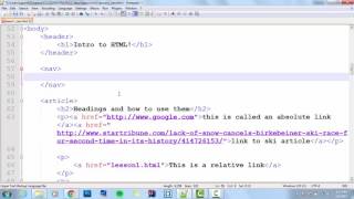 Make a Basic Five Page Website