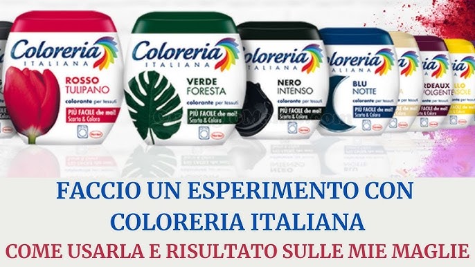 TINGIAMO I TESSUTI CON COLORERIA ITALIANA (testiamolo insieme) 