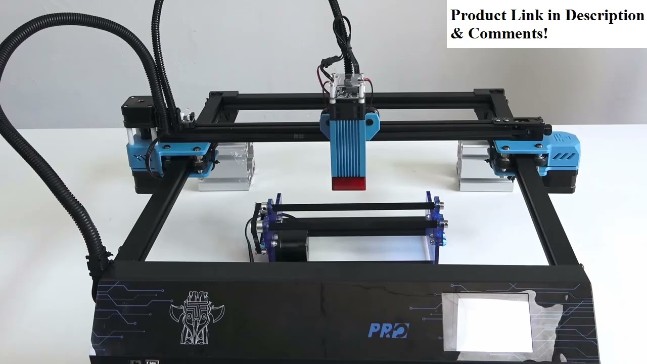 TWOTREES Y-Axis Rotary Roller – 360° Laser Engraving | Installation Video