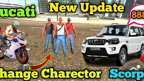 Scorpio Code//Ducati code//New Update//Bugatti Chiron//Change Charector/Gost Rider Bike/#laligaming