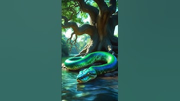 A Baby Python Raised with Love by a Rabbit 😭|| #ai #sorts #snake  #animation