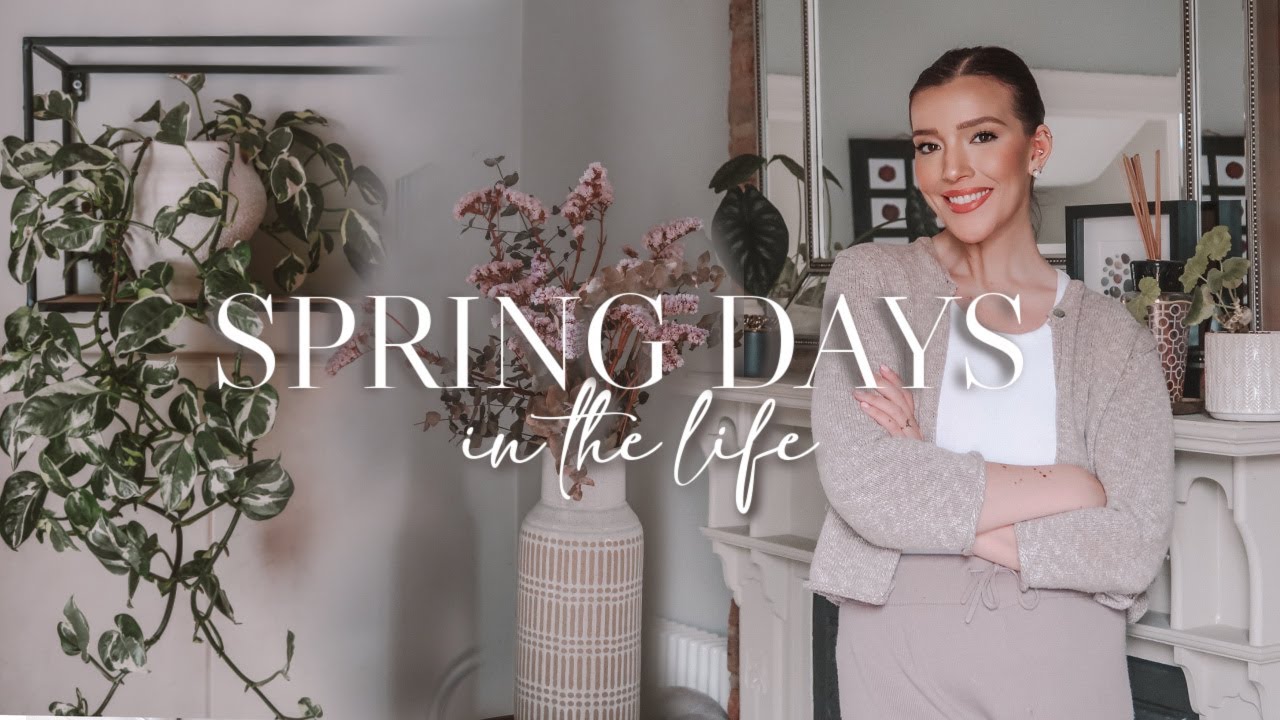 DAYS IN THE LIFE | 15 minute work / mom makeup, dinner with friends & getting ready for spring