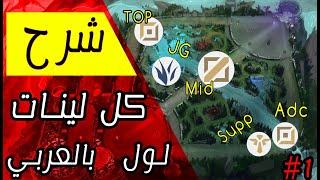 شرح لينات  ليج اوف ليجيندز | لول بالعربي | خصائص كل لين | الجزء الأول