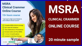 MSRA Clinical Crammer Online Course Free 20 minute sample | Pass MSRA Exam | Arora Medical Education