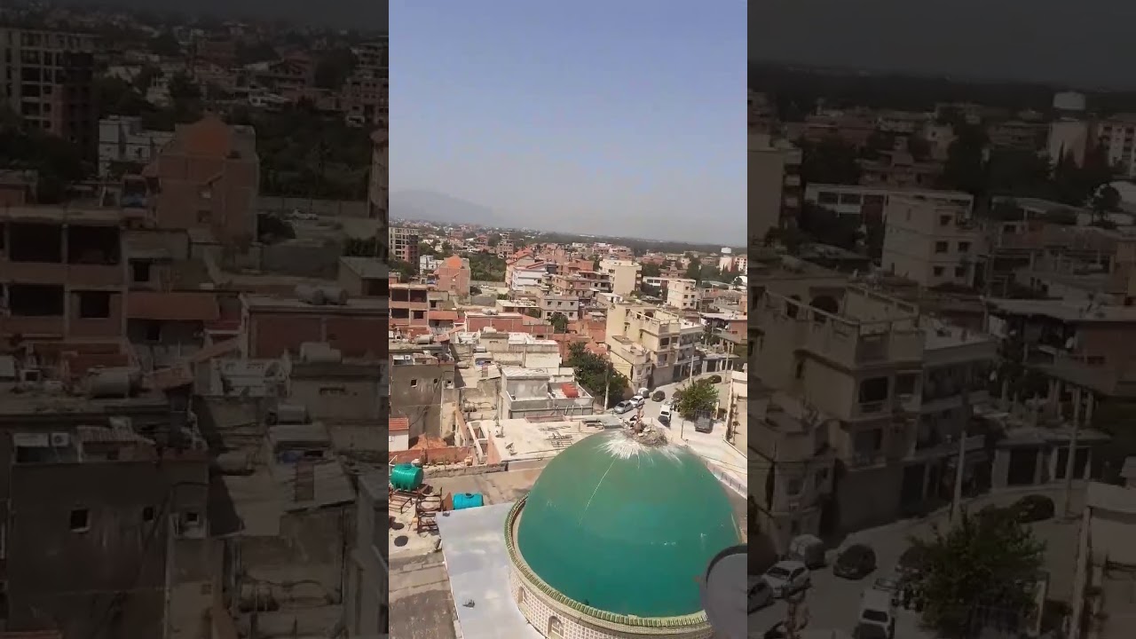 شوارع مدينة الاربعاء من فوق صومعة مسجد الشهداء