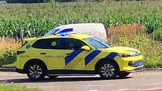 [Primeur!!] U1,03-713 Huisartsvoetuig met spoed naar een melding in Steenwijk!