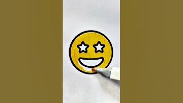 Make SPARKLY Glitter Emoji like a PRO in Minutes #trending #shorts #drawing #art #satisfying