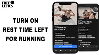 How To Turn On Rest Time Left For Running On Freeletics App screenshot 3