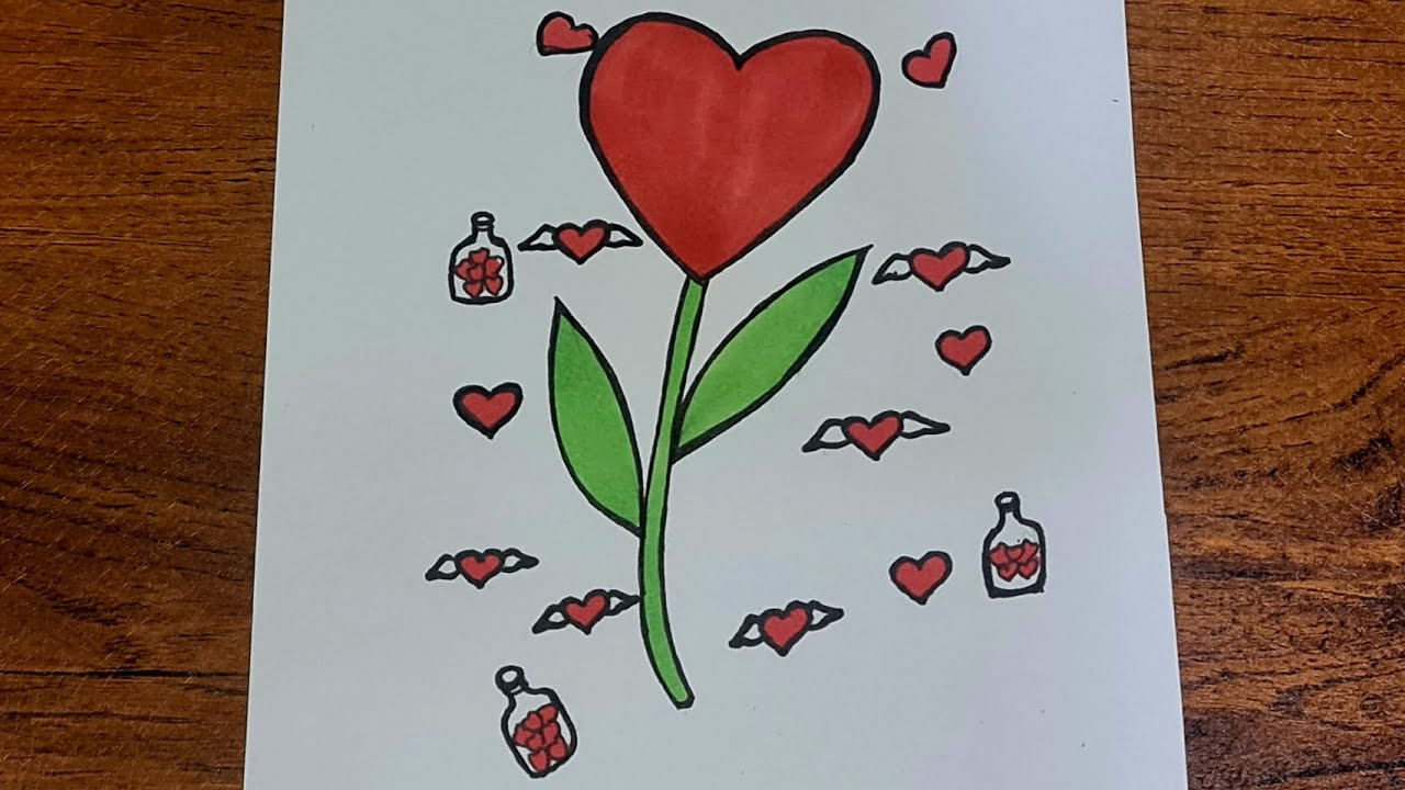 How to draw Valentine's Day / Easy drawing a heart valentine's Day drawing 2026