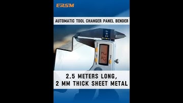 automatic tool changer panel bender for 2.5 meters long, 2 mm thick sheet metal #bending