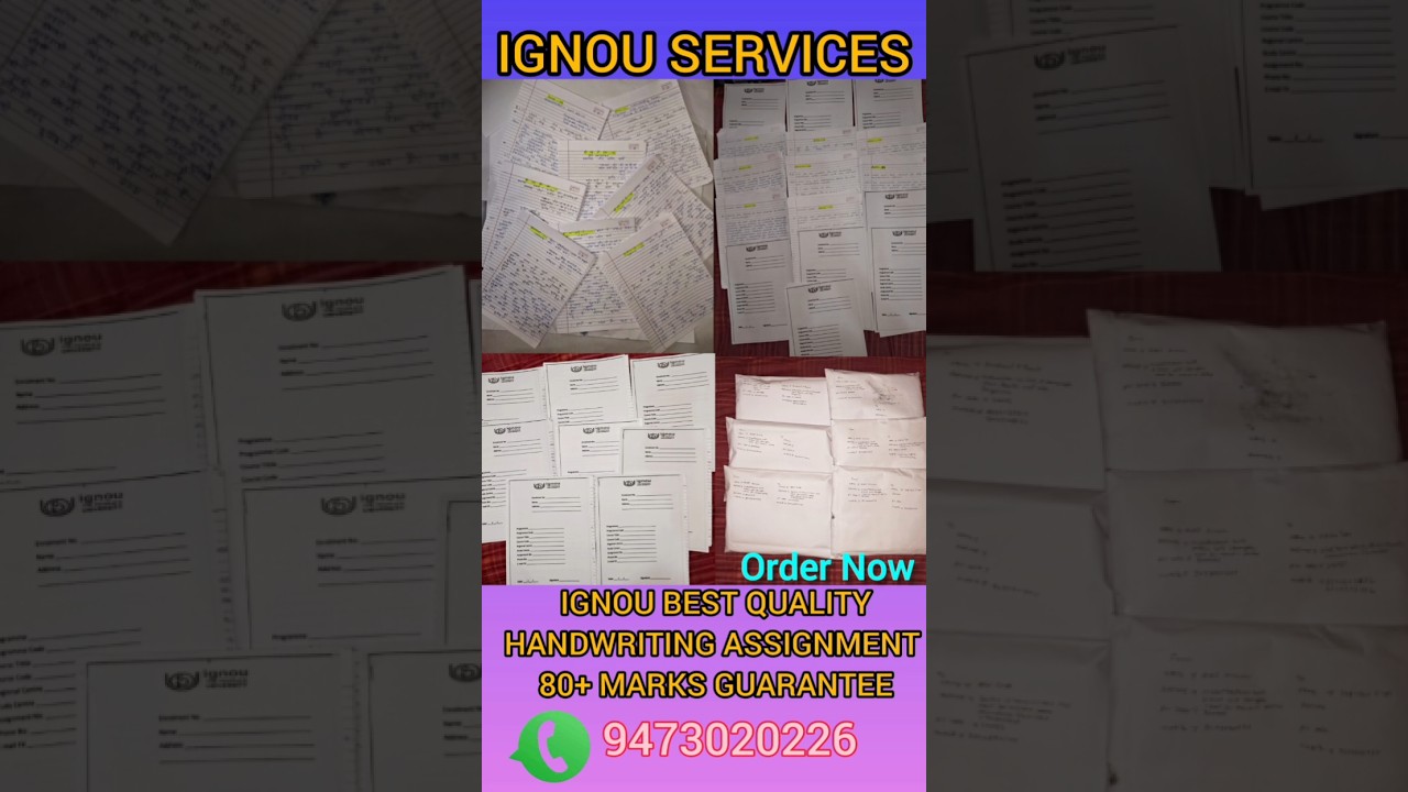 ignou Handwritten hardcopy soft, scan pdf all assignment available new sessions/ 