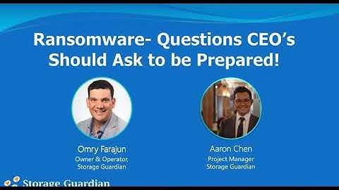 Ransomware   Questions CEOs Should Ask to be Prepared!