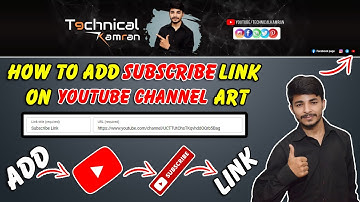How to add subscriber Link on your youtube channel Art |Add SUBSCRIBE Link to YouTube channel banner