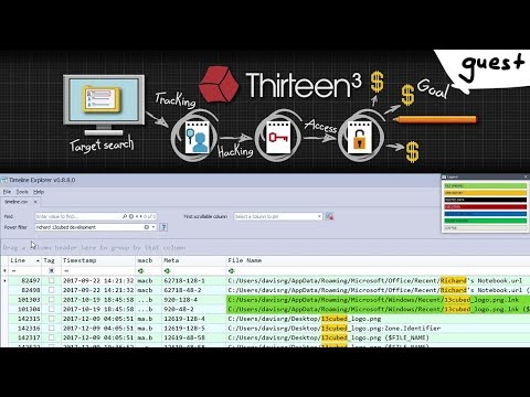 Forensics with fls, Volatility and Timeline Explorer - ft. 13cubed
