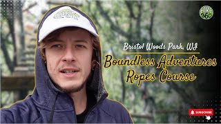Bristol Woods Park, WI - Boundless Adventures Ropes Course (Video)