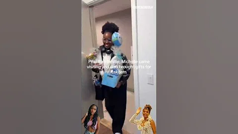 Mercy Aigbe's daughter Michelle visits baby Rakeem with arms full of gifts and love 🎁❤️