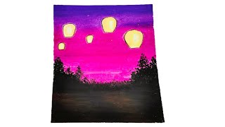 How To Draw A Night Sky