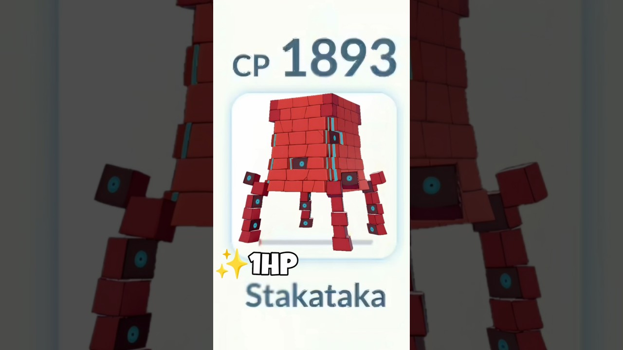 1 HP✨️Shiny Stakataka Destroy Grunt Badly in 